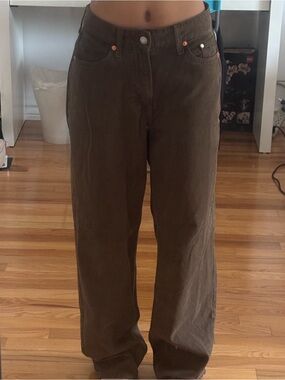 H&M Chocolate Brown Baggy Jeans